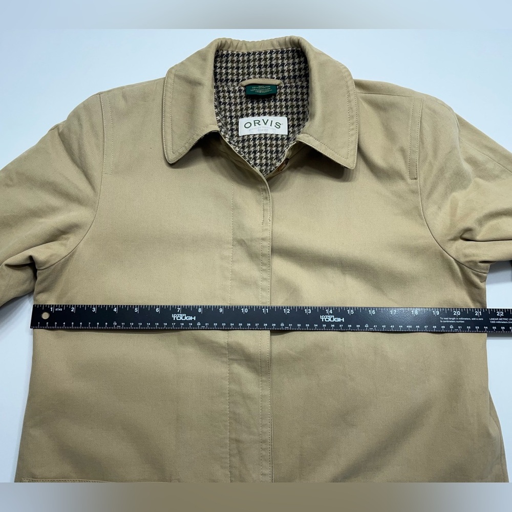 Orvis Khaki Utility Jacket with Houndstooth Lining - Picture 12 of 16